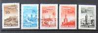 Ungheria 1966-67 Legi Posta Aereo City 5 Stamps - Usado