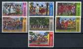 VENEZUELA 1966 Folk Dancing 7 Odd Values Yvert Cat. N° 735/37+739/40+Air 882/83 Absolutely Perfect MNH ** - Baile