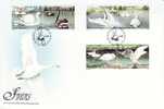 ISLE OF MAN 1991 SWANS MICHEL NO: 478-483 FDC - Cigni