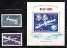 Romania Rumanien 1981, Mi 3792-3793 Bl. 180, Romanian - Russian Space Cooperation --- MNH ** - Europe