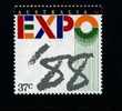 AUSTRALIA - 1988  EXPO '88  MINT NH - Mint Stamps