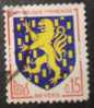 FRANCIA 1962-65 Nr 1354 - 15 C. Nevers -Varietà LINGUA GIALLA (rosso Spostato, Solo In Punta) - Variété LANGUE JAUNE - 1941-66 Wapenschilden