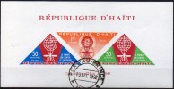 Dreieckmarken Kampf Gegen Malaria Haiti Block 23 O 2€ WHO-Emblem - OMS