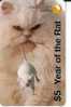 AUSTRALIA $5  YEAR  OF RAT CHINESE ZODIAC RAT & CAT ANIMAL ANIMALS  1000 ONLY !!! IN FOLDER  MINT READ DESCRIPTION !!! - Australie