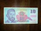 Yugoslavia,Banknote,Paper Money,Bill,Geld,10 Dinars,New Dinar,1994 - Yugoslavia