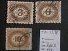 AUTRICHE  Taxes  ( O )  De  1900     " Timbres Avec Valeur En Heller   "        3  Val . - Postage Due