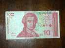 Croatia,Banknote,Paper Money,Geld,5000 Kuna,1991,Civil War,10 Croatian Dinar - Croazia