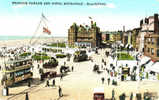 CPA  ANIMEE 1923 - BLACKPOOL - PRINCESS PARADE AND HOTEL METROPOLE - Blackpool