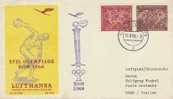 Germany 1960 Rome Olympics LH Flight Cover - Zomer 1960: Rome