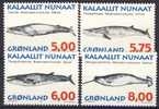##Greenland 1997. Whales. Michel 305-08y. MNH(**) - Unused Stamps