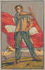 Carte De La Fête Nationale 1912 : Lanceur De Drapeau - Collections