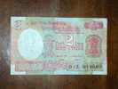 India,Banknote,Paper Money,Bill,Geld,2 Rupees - Inde