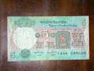 India,Banknote,Paper Money,Bill,Geld,5 Rupees,Tractor - Indien