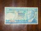 Turkey,Banknote,Paper Money,Bill,Geld,500 Lirasi,1970,Damaged - Turchia