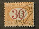 ITALIA Regno Segnatasse -1890-94- "Cifre Colorate" C. 30 US° (descrizione) - Segnatasse