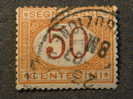 ITALIA Regno Segnatasse -1890-94- "Cifre Colorate" C. 50 US° (descrizione) - Segnatasse