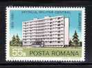 Romania Rumanien 1981, Mi 3818, Bucharest Central Military Hospital --- MNH ** - Unused Stamps