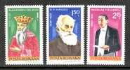 Romania Rumanien 1982, Mi 3845-3847, Famous Peoples --- MNH ** - Neufs