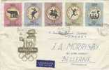 Hungary 1960  Rome Olympic Games FDC Sent To Australia - Summer 1960: Rome