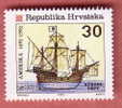 EUROPA CEPT - THE 500. ANNIVERSARY OF THE DISCOVERY OF AMERICA ( Croatia MNH** ) CARRACK Old Sailing Ship Bateau Voilier - 1992