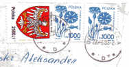 POLAND POLONIA POLSKA 1993 Complete Cover To Italy, Used Usato Usado - Lettres & Documents