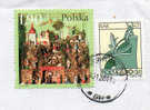 POLAND POLONIA POLSKA 1996 2001 NATALE CHRISTMAS NOEL Complete Cover To Italy, Used Usato Usado - Brieven En Documenten