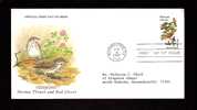 FDC Hermit Thrush And Red Clover - Vermount  - Scott # 1997 - 1981-1990