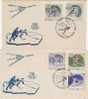 Russia -1960 Squaw Valley Olympics Set 2 FDCs - Invierno 1960: Squaw Valley