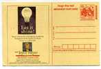 ENTIER POSTAL  STATIONERY  INDE GANDHI ENERGIE ELECTRICITE AMPOULE - Electricity