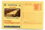 ENTIER POSTAL  STATIONERY  INDE GANDHI ENERGIE EAU BARRAGE - Agua