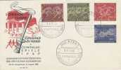 Germany-1960 Rome Olympics,Flame,FDC - Zomer 1960: Rome