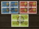 Cept 1968 Portugal  Yvertnr 1032-1034 (°) Oblitéré Used Bloc De 4 Séries Cote 24 Euro - 1968