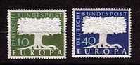 EUROPA 1957-ALLEMAGNE N°140/141** - 1957