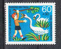 Germania  Fed.  -   1972.   Pro Gioventù.  Attacco Dei Cigni.  Attack Of The Swan.  MNH - Fairy Tales, Popular Stories & Legends