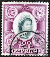 CYPRUS..1955..Michel # 177...used...MiCV - 20 Euro. - Cipro (...-1960)