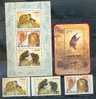 N)1992, KOREA,MONKEYS, MNH,S/SHEET,SHEET OF 3 +3 STAMPS - Chimpansees