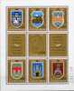 Städte-Wappen 1970 Jugoslawien Block 16 ** 12€ Jubiläum 25Jahre Befreiung Architectur Bloc Wap Sheet Fogli Bf Yugoslavia - Hojas Y Bloques