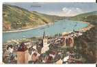 36795)cartolina Illustratoria Bacharach - Panorama - Kaub