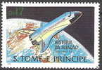 R464.-.ST. TOME E PRINCIPE .-. 1979 .-. SCOTT # : 533 - MNH .-. AVIATION / AVIACION .-. SPACE SHUTTLE - St. Thomas & Prince