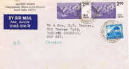 Carta, Aerea, PUDUR-VANIYAMBADI (India ),, Cover, Lettre, Letter - Luftpost