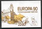 1990 Libretto Europa CEPT Svezia - 1990