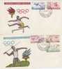 Belgian Congo-1960 Rome Olympic Games Set 2 FDCs - Sommer 1960: Rom