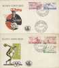 Belgian Congo-1960 Rome Olympic Games Set 2 FDCs - Sommer 1960: Rom