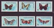 Romania Rumanien 1985, Mi 4159-4164, Butterflies --- MNH ** - Nuovi