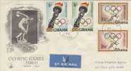 Ghana-1960 Rome Olympic Games FDC - Sommer 1960: Rom