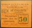 Roubaix 59 50 Centimes Pirot 59-3190 TTB R2 - Buoni & Necessità