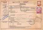 Bund Paketkarte Mif Minr.196,353 Laupheim 13.6.62 Gel. Nach Belgien - Brieven En Documenten