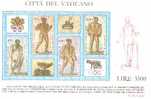 37071)foglio Commemorativo Francobolli Vaticani Con 4 Valori  - Nuovi - Blocks & Sheetlets & Panes