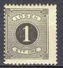 Sweden Postage Due 1874-77 Mi. 1 B   1 Ö Lösen Perf. 13 MNG - Taxe