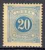 Sweden Postage Due 1874-77 Mi. 6 B   20 Ö Lösen Perf. 13 MNG - Impuestos